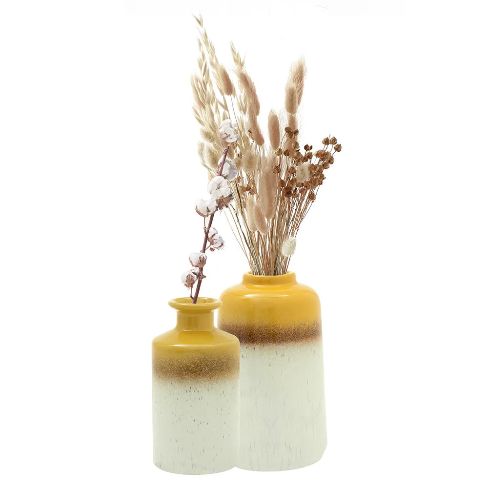 Mustard Ombre Vases