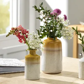 Mustard Ombre Vases