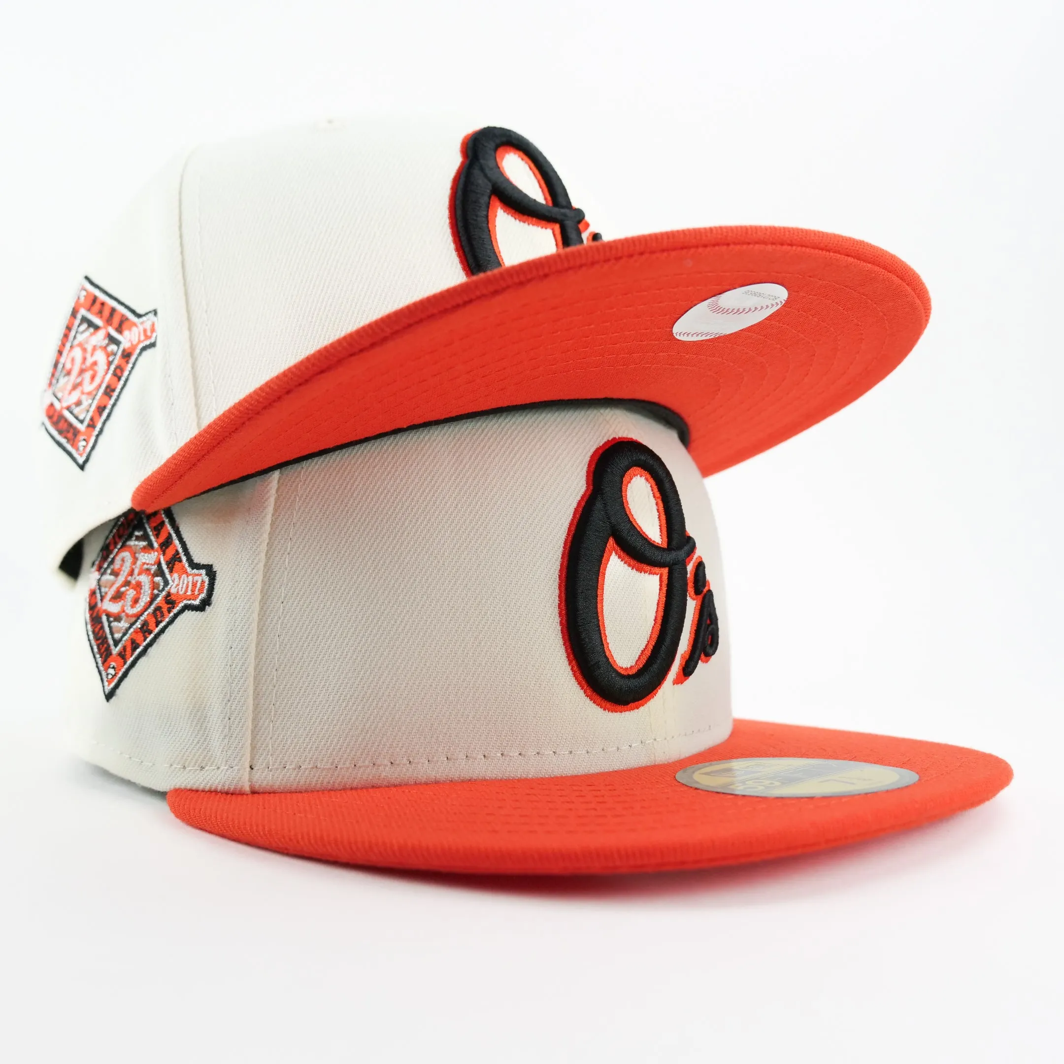 New Era Custom Exclusive Fitted Baltimore Orioles 25th Anniversary Patch