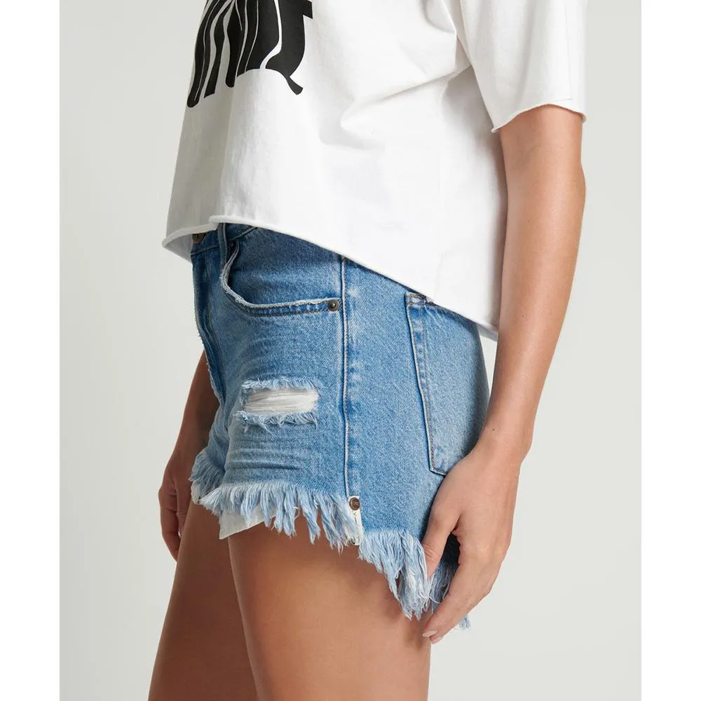 One Teaspoon Bonitas High Waist Denim Short