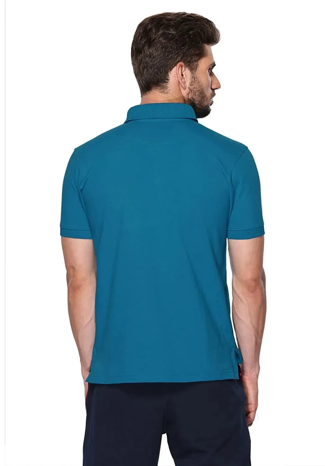 ONN Men's Cotton Polo T-Shirt (Pack of 2) in Solid Bright Blue-Camel colours