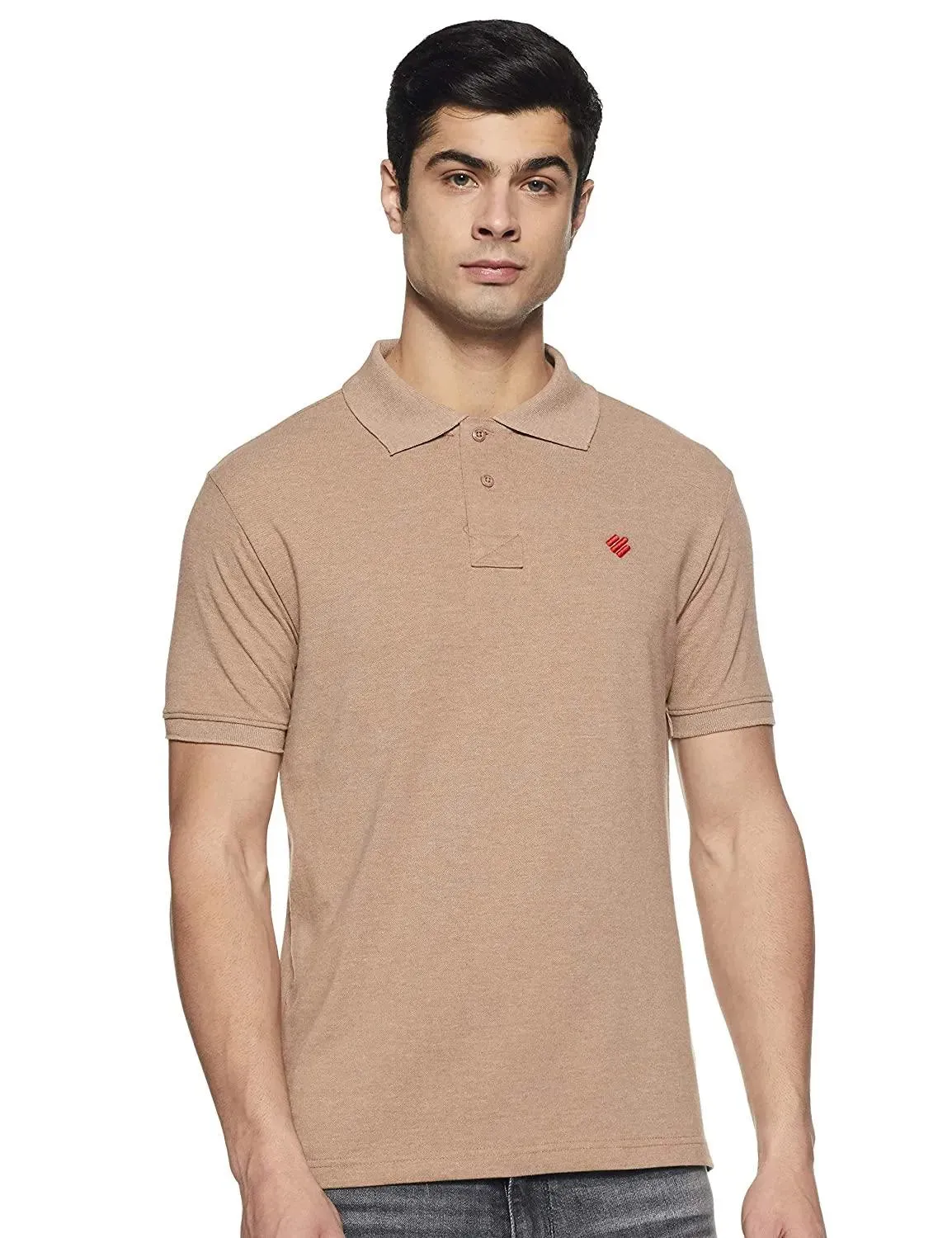 ONN Men's Cotton Polo T-Shirt (Pack of 2) in Solid Bright Blue-Camel colours