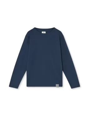 Organic  Thorlino L/S Tee FAV,  Navy