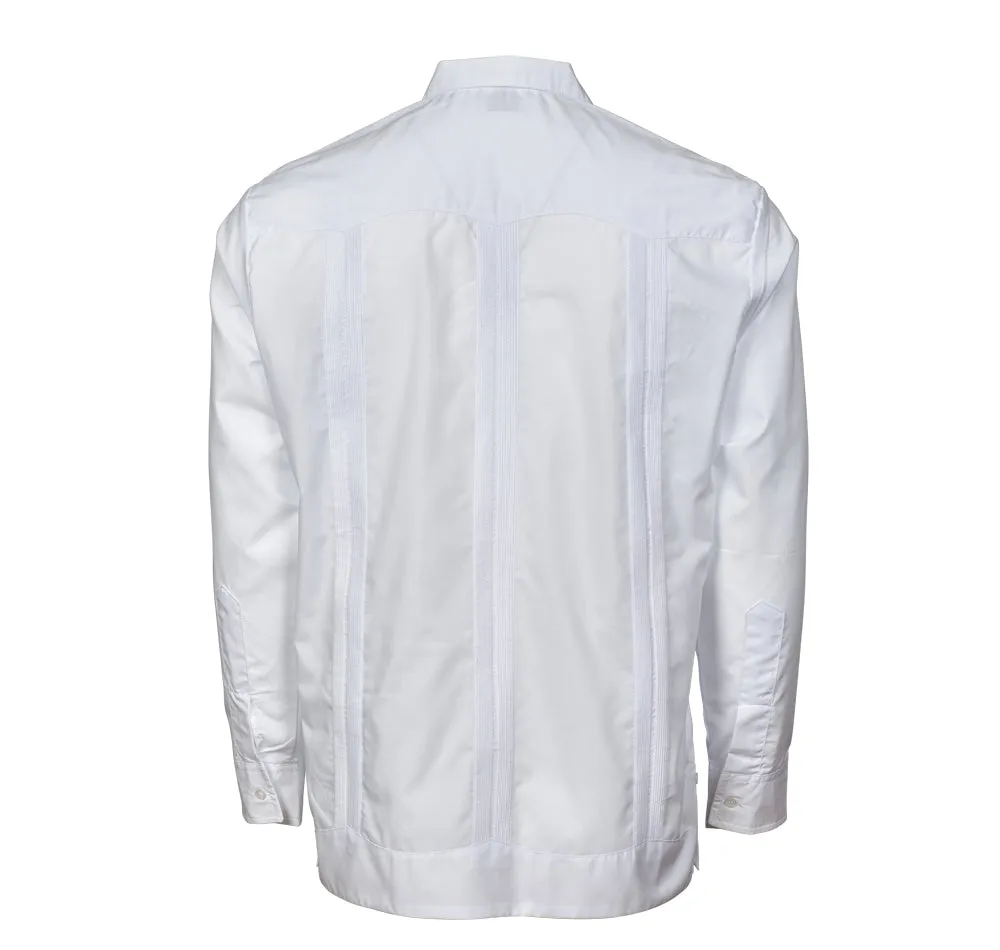 Original Guayabera - Men's Long Sleeve | 4 Pockets | Polyester-Cotton Blend