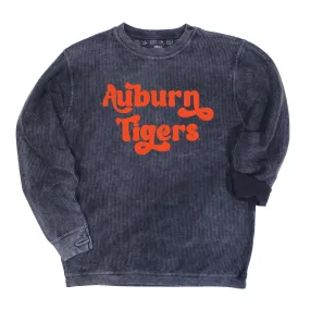 Pep Rally Crewneck Corded Fleece in Auburn University