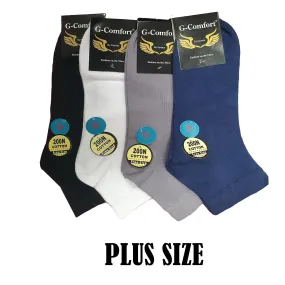 Plus Size Quarter Thin Cotton Socks