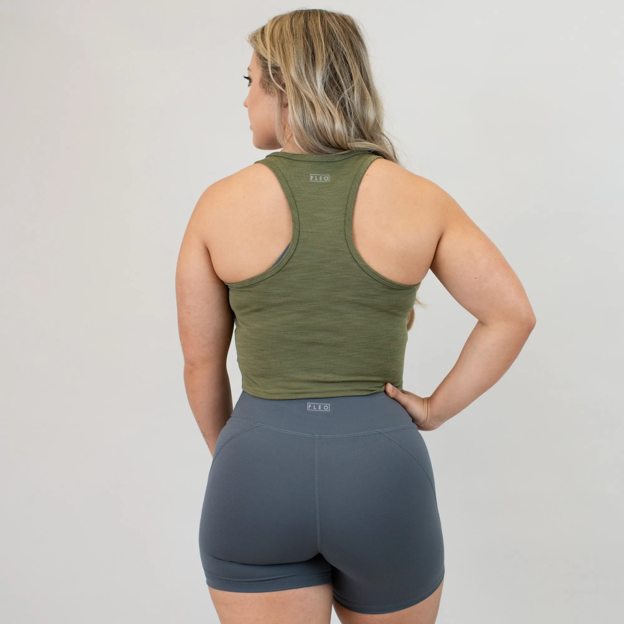 Racerback Crop Tank - Fitted