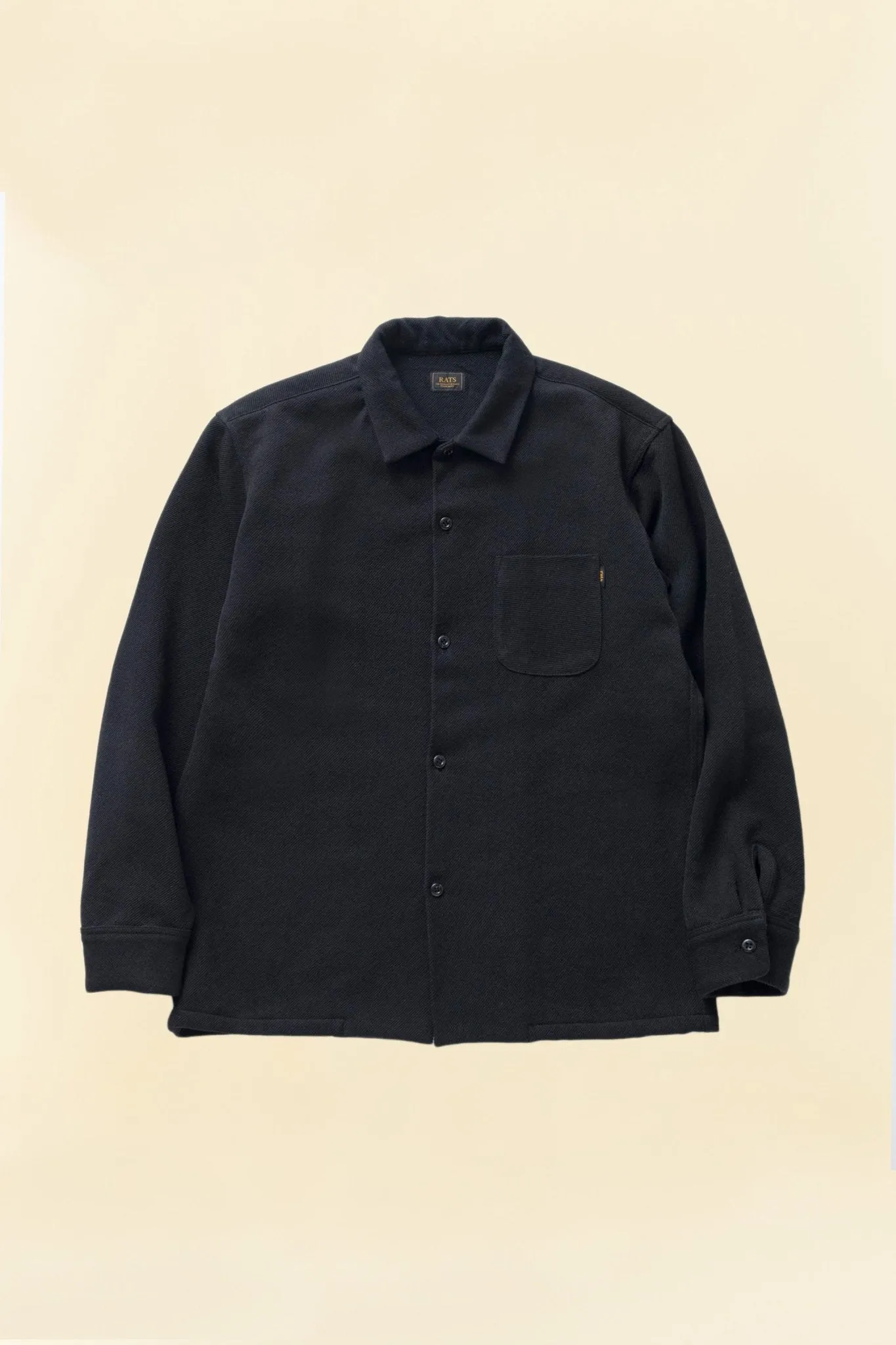 Rats Cotton Wool Shirt - Black