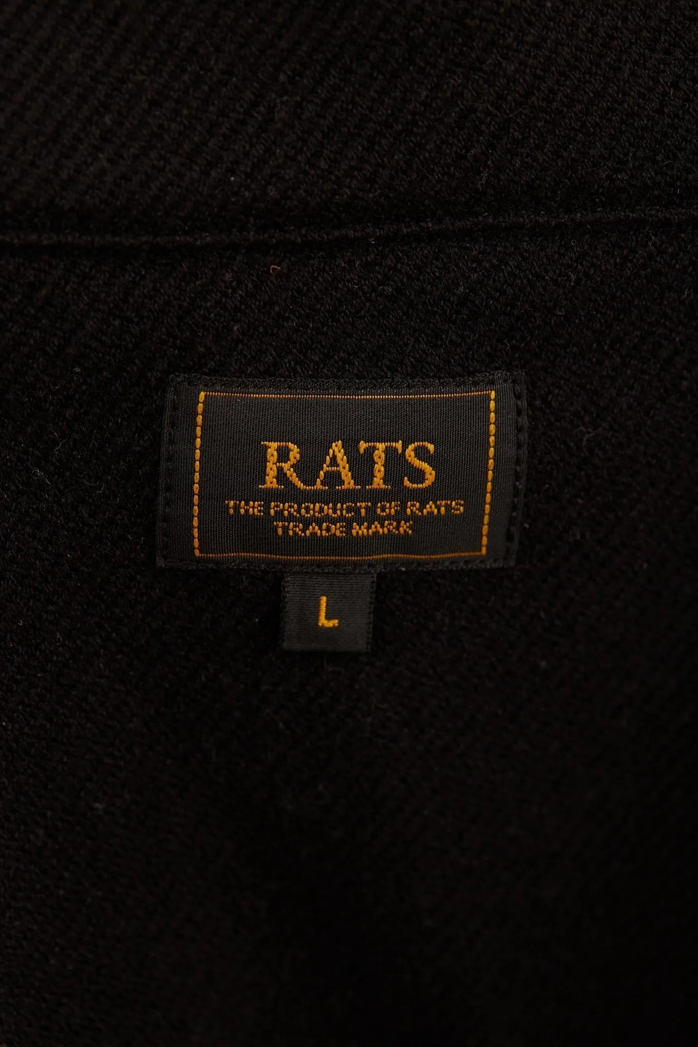 Rats Cotton Wool Shirt - Black