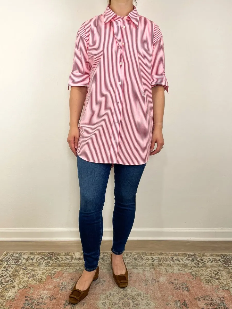 Relaxed Fitted Shirt in Hibiscus