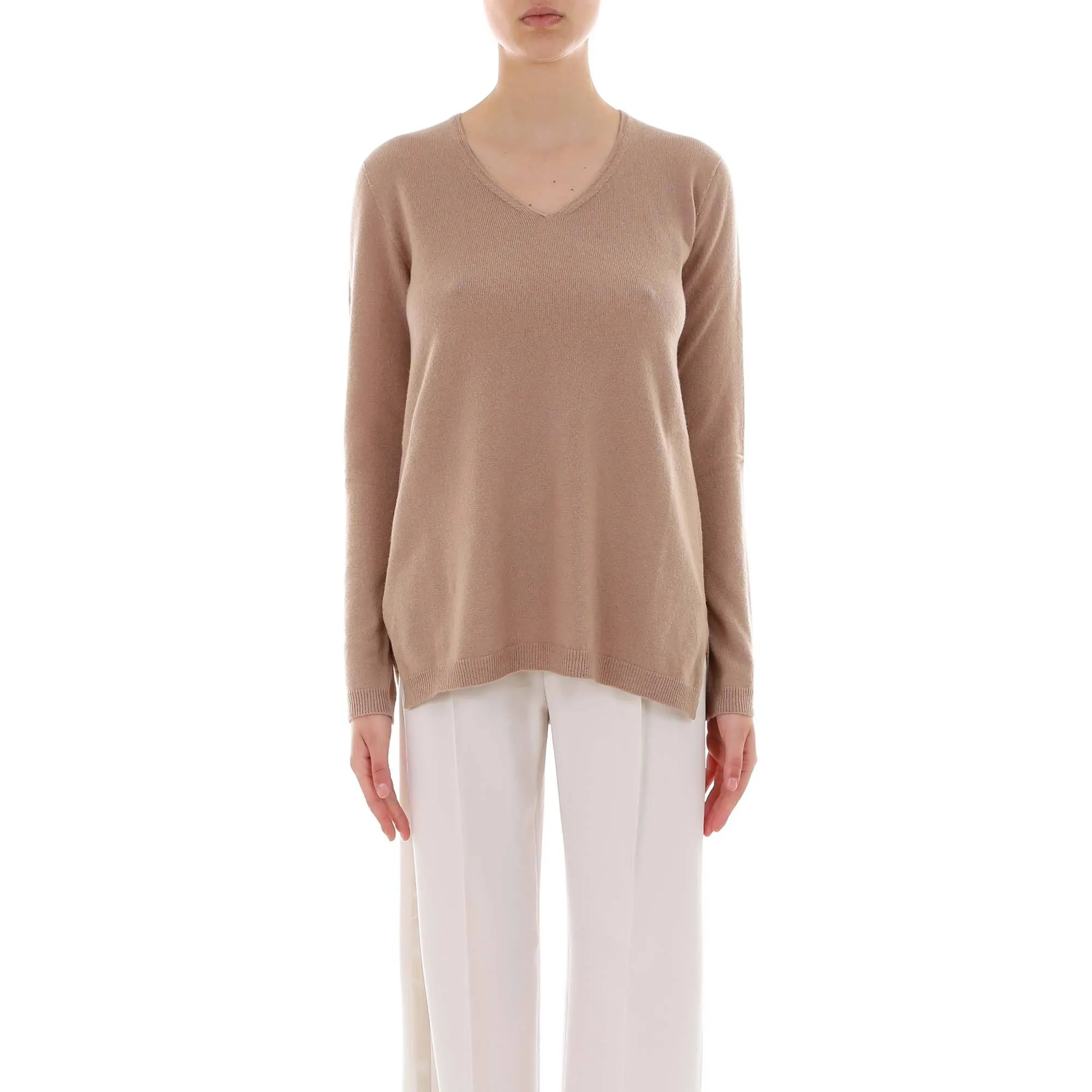 'S Max Mara Asymmetric V-Neck Pullover