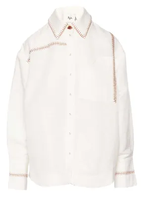 Sahira Barbstitch Button Down Shirt