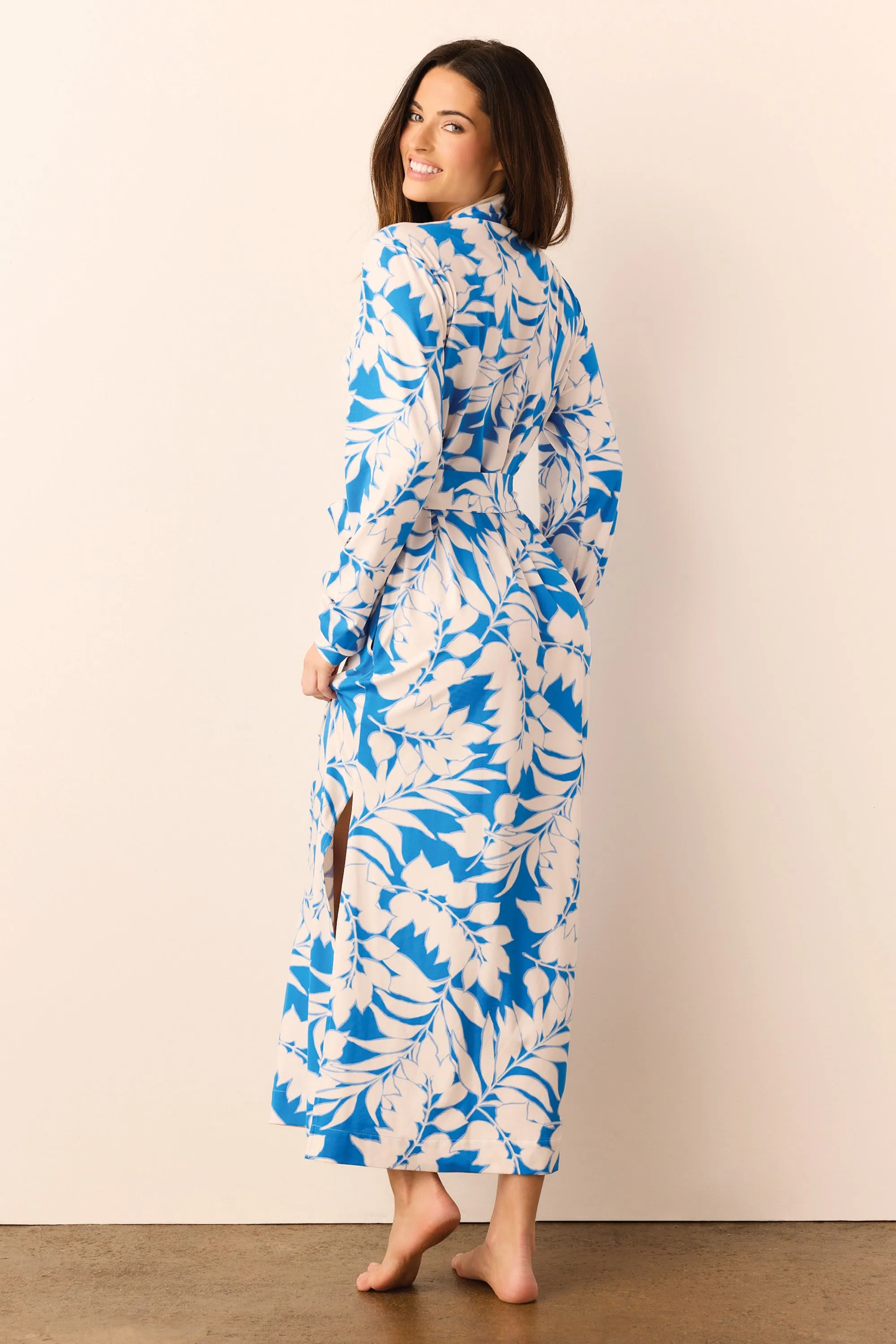 Skyler Banded Long Robe | Serene