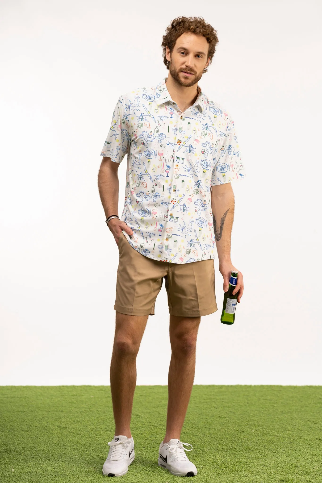 The Boatyard Button Down - Rowdy Riviera Multi