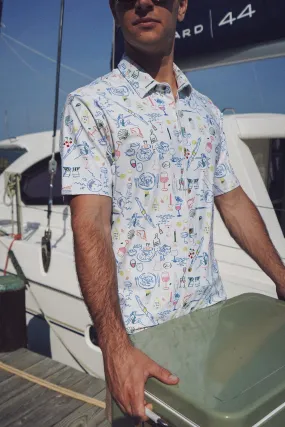 The Boatyard Button Down - Rowdy Riviera Multi