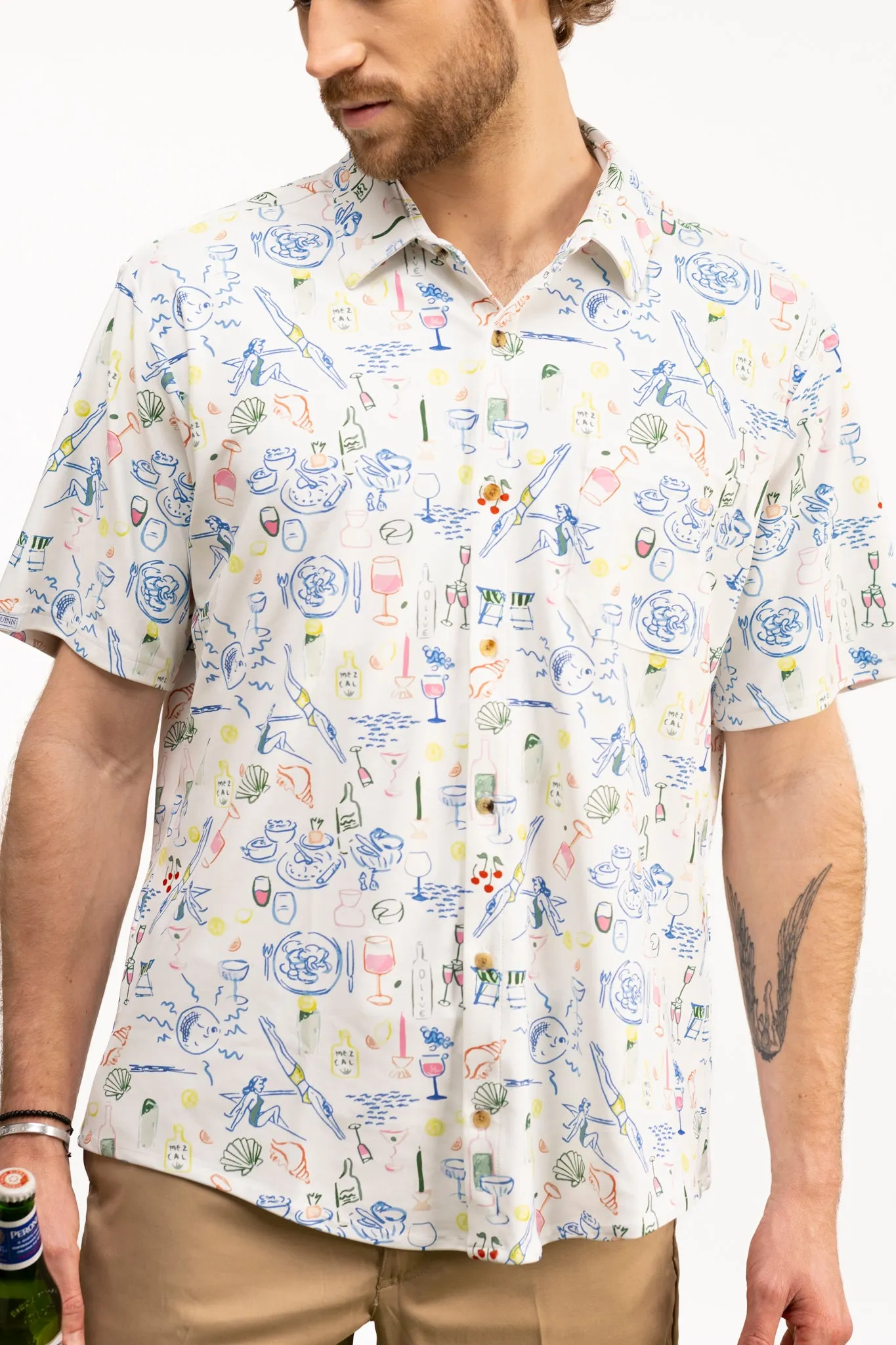 The Boatyard Button Down - Rowdy Riviera Multi