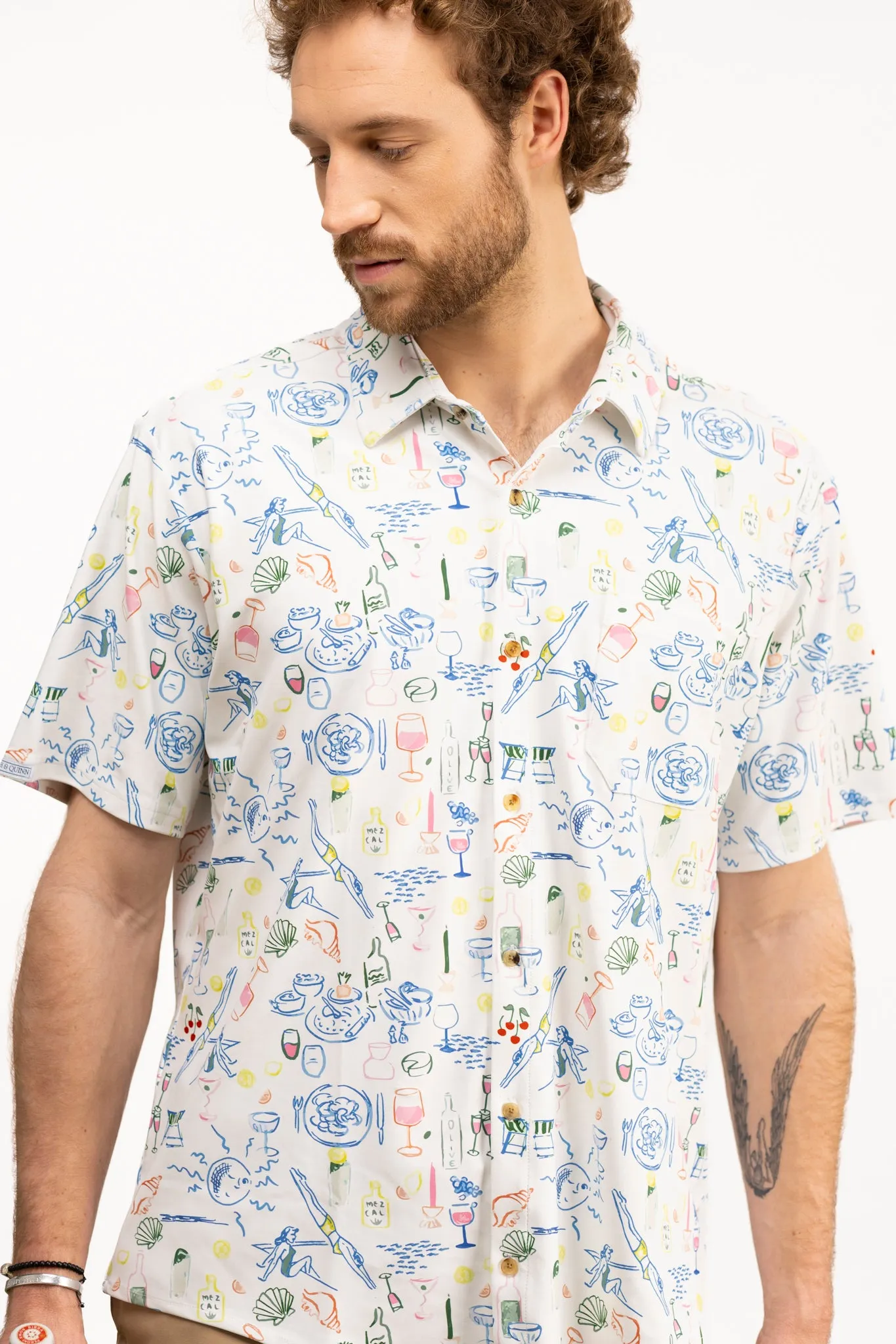 The Boatyard Button Down - Rowdy Riviera Multi