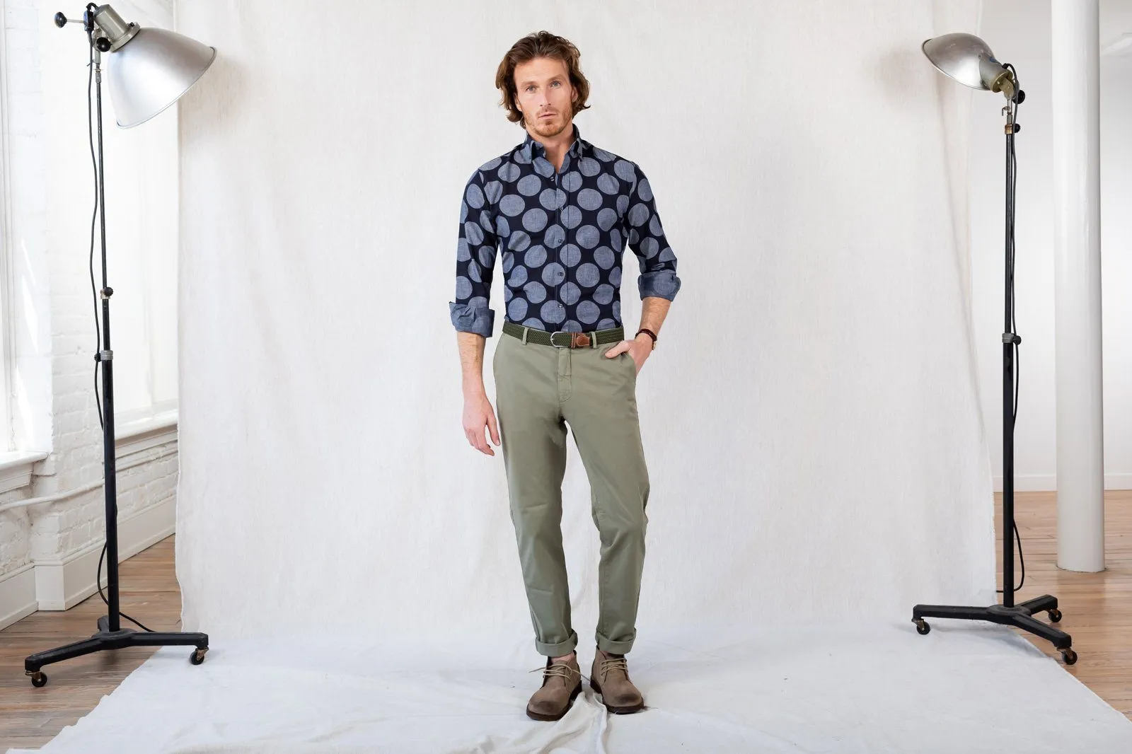 The Navy Foundry Print Casual Shirt