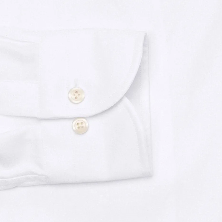 The White Fine Twill Mid-Spread Dress Shirt