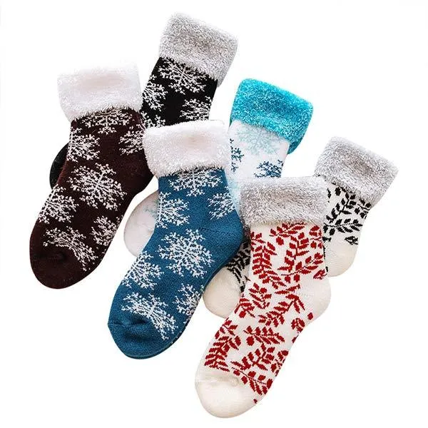 Thickened Fleece Winter Warm Floor Socks Christmas Socks 97377490C