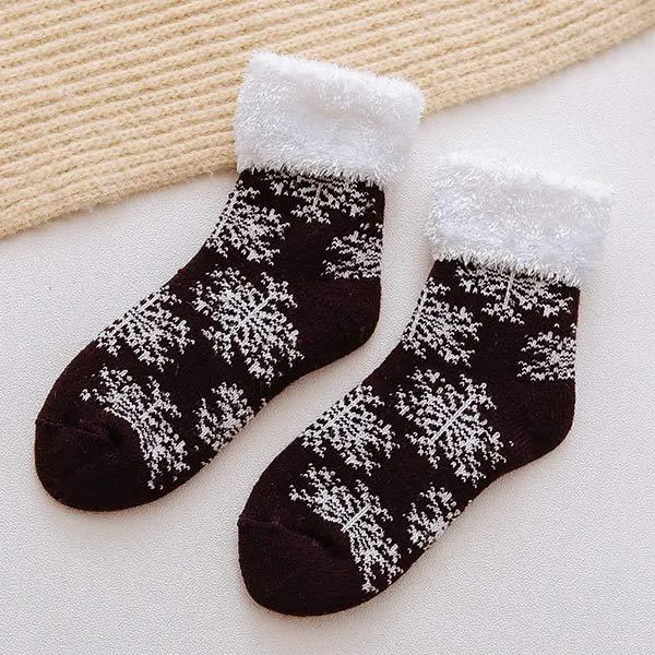 Thickened Fleece Winter Warm Floor Socks Christmas Socks 97377490C