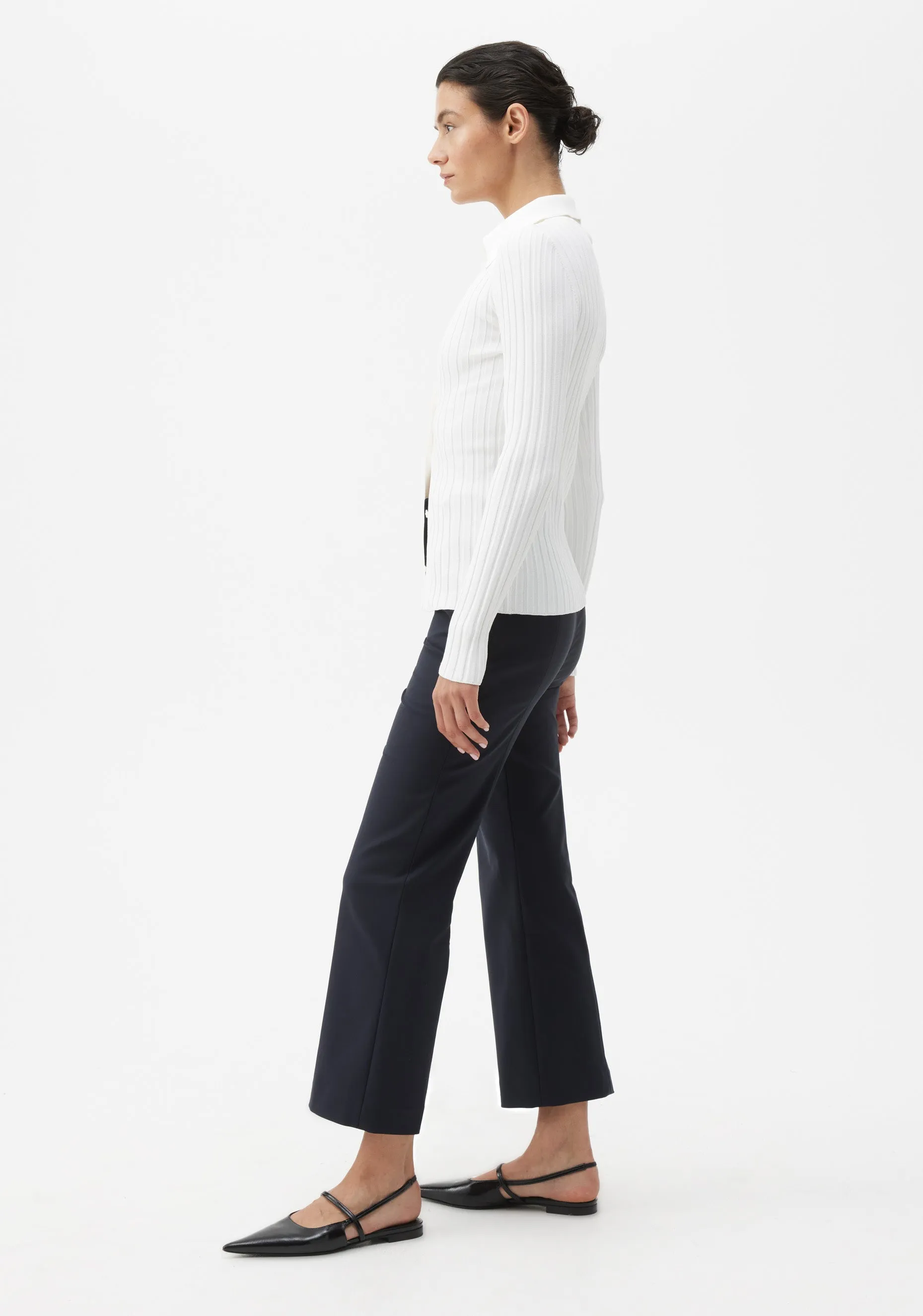 Vaucluse Crop Trouser_Navy