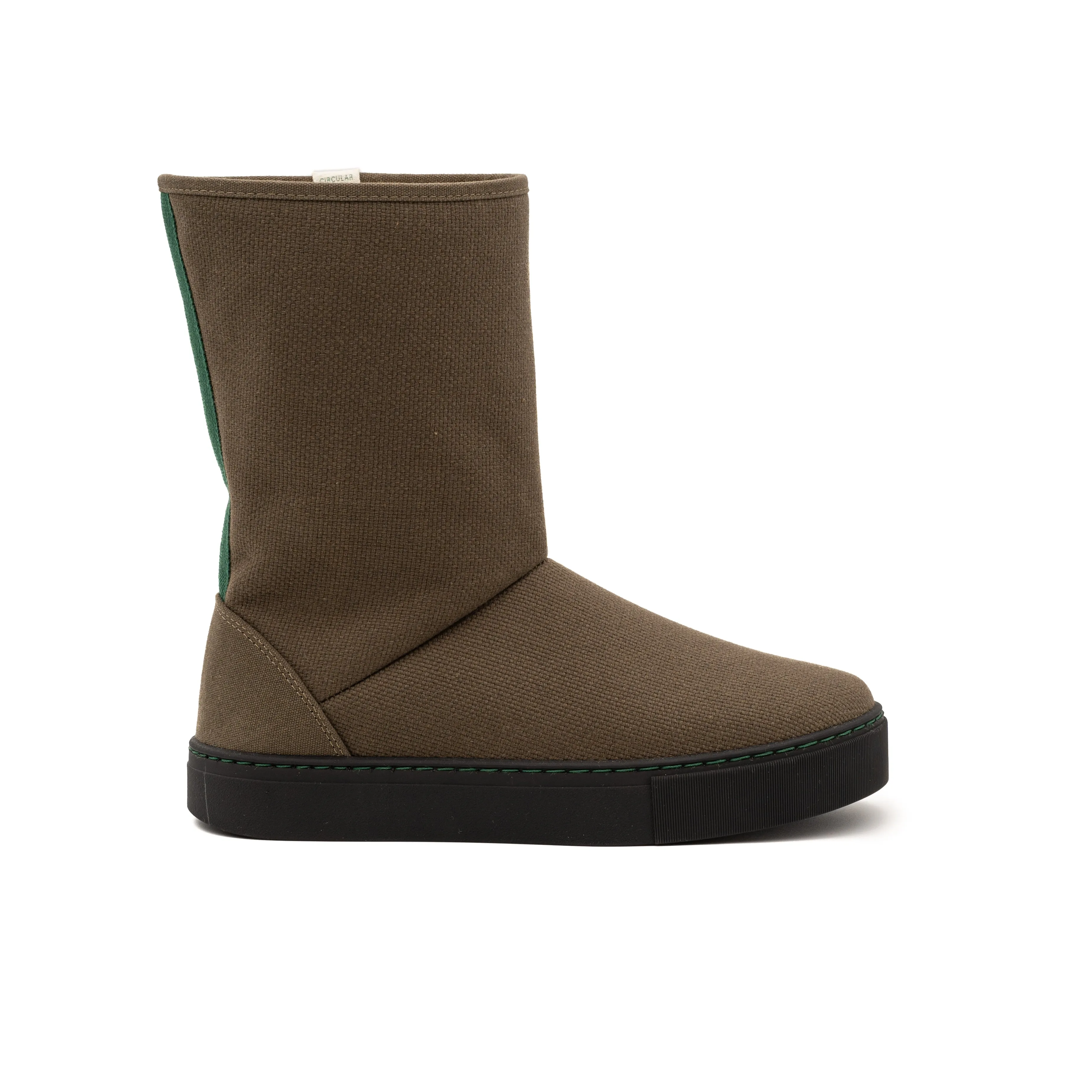 Vegan winter bootie khaki JID009