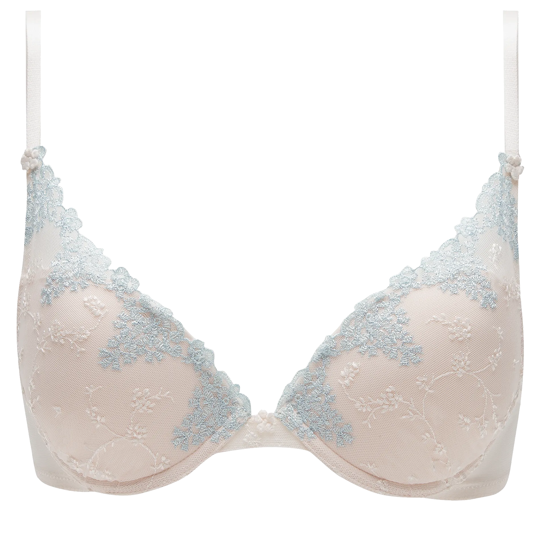 White nights push up bra